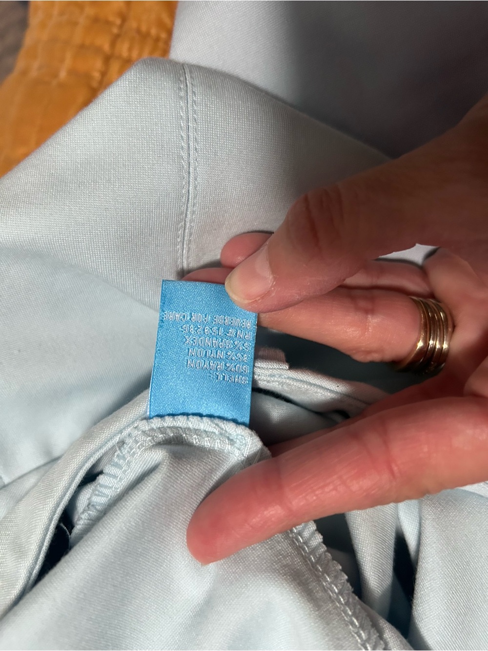 J. McLaughlin Light Blue Straight-Leg Dress Pants - Picture 4 of 5